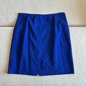 Women's Royal Blue Pencil Skirt Size 16 - Gently Used, Flattering Fit